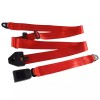 C-HORSE 2 Retractable 3 Point Safety Red Seat Belt Straps