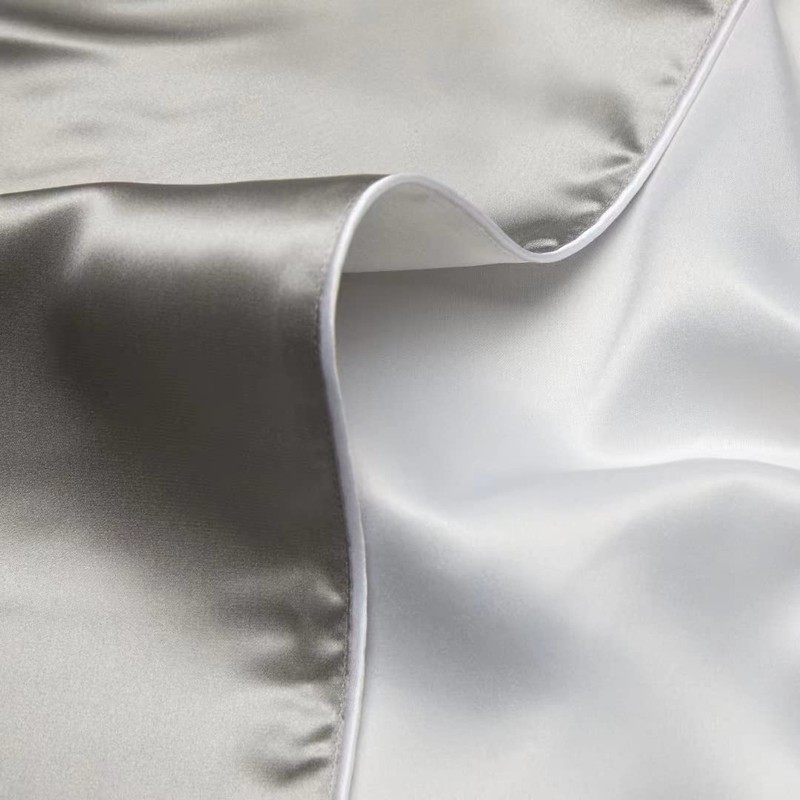 100% Mulberry Silk Charmeuse Silk Pillowcase With Lyocell underside for