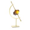 JUXYES Golden Toned Sphere Holder Caliper Stand, Caliper Style Display