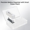 ALFOINE Battery Storage Organizer Box: 20 AA AAA Holder Case