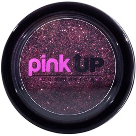 PINK UP Glitter Compacto Para Ojos Alta adherencia Textura extra suave Finos Brillos Para Usarlo en Ojos Labios y Cuerpo 12 Tonos Vibrantes Maquillaje Color Bugandy Modelo PKG06