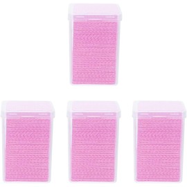 Toallitas de Limpieza para Pegamento de Pestañas Rosa, 4 Cajas 800 Piezas, Tela No Tejida para Evitar Obstrucción en Proceso de Extensión de Pestañas