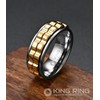 King Ring 8mm Wide Gear Spinner Ring – Ultra Polished