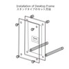 NIUBEE Acrylic Photo Frame, Transparent Picture Frame, Horizontal Tabletop Display,