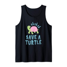 sksksk Save A Turtle - Funny Meme Tank Top