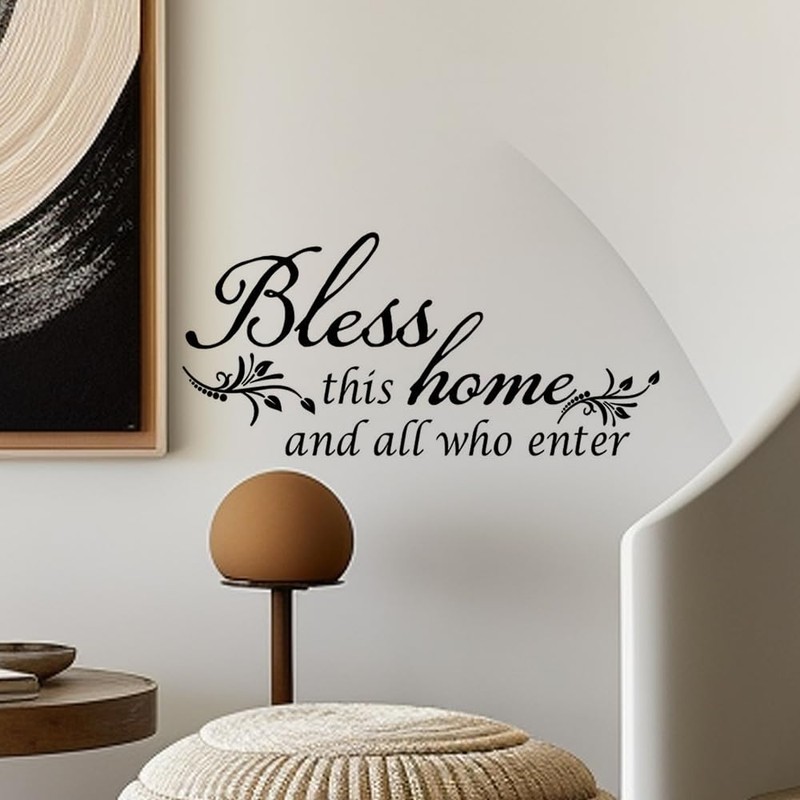 Flaxarne Inspirational Flower Wall Sticker PVC Self-Adhesive Home Decor for