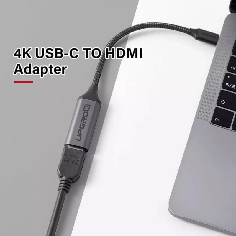 UPGROW USB-C to HDMI Female 4K Adaptor Cable for TV