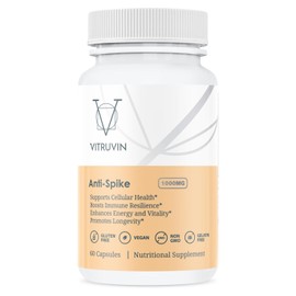 VITRUVIN Anti-Spike 3 Bottles Pack, Vegan, Non-GMO, Gluten-Free, Gelatin-Free.