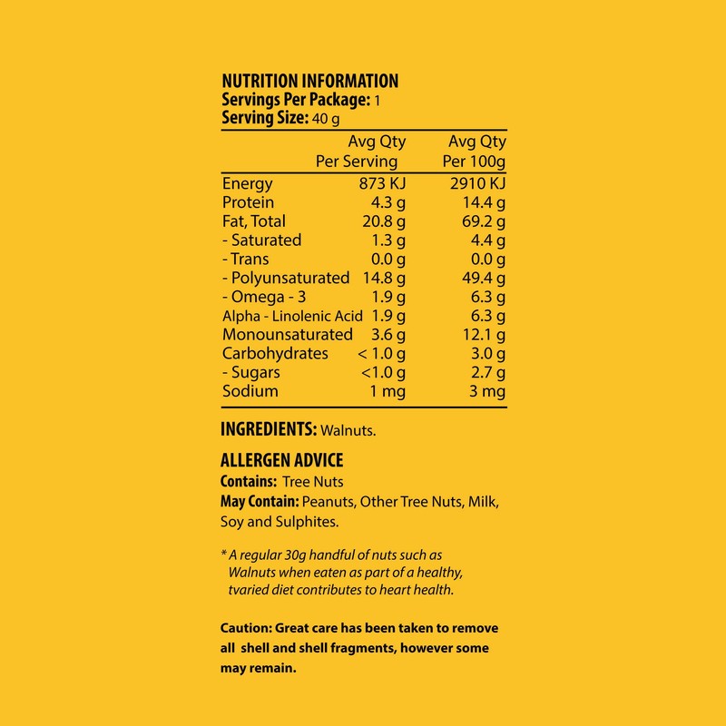 J.C.'S QUALITY FOODS Natural Walnuts, 350 g