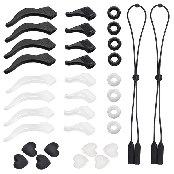 DEDIULE Eyewear ear clips, 18 pairs of non-slip glasses frames,