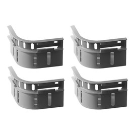 ZQXITI Bed Sheet Holder Strips - Secure Fit for Mattress, No More Slipping or Wrinkles - Adjustable Elastic Straps with Strong Grip for All Bed Sizes (4-Pack) (Grey)