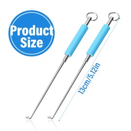 Stainless Steel Fishing Unhooking, 2 Pieces Fishing Unhooking Disgorger, Fishing Hook Remover, Fishing Tool Set Stainless Steel Hook, Tool with Storage Box Fishing Supplies, Multi-color