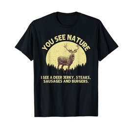 Deer Hunting Art For Men Women Wildlife Hunter Deer Hunting T-Shirt