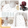 JMITHA Baby Mattress Protector, Fitted Sheets, Set of 3 Fitted