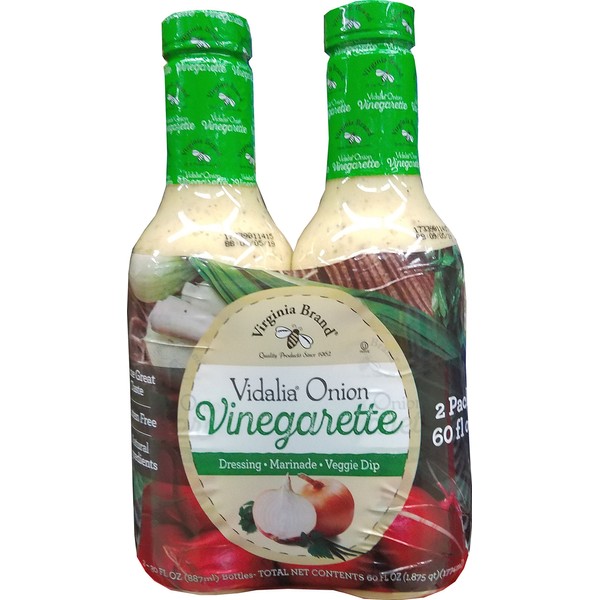 Virginia Brand Vidalia Onion Vinegarette Dressing 2 Pack Of 30 Fl Ounce (Net Wt 60 Floz),, 60 Fl Ounce ()