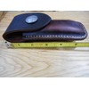 Leather Brown 5" knife sheath.Buffalo nickel snap - fits Buck