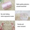 ZHFMLY 2mm ×300 Feets Pink Nylon Cord Satin Rattail Cord