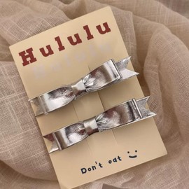 MISS MUMU Hair Accessories, Hair Clip, Hair Ornament, Ribbon Pin, Hair Arrangement, Barrette, Hair Pin, For Women and Children, For Photography, Wedding, School, Party, Cute, Popular, Korean Style