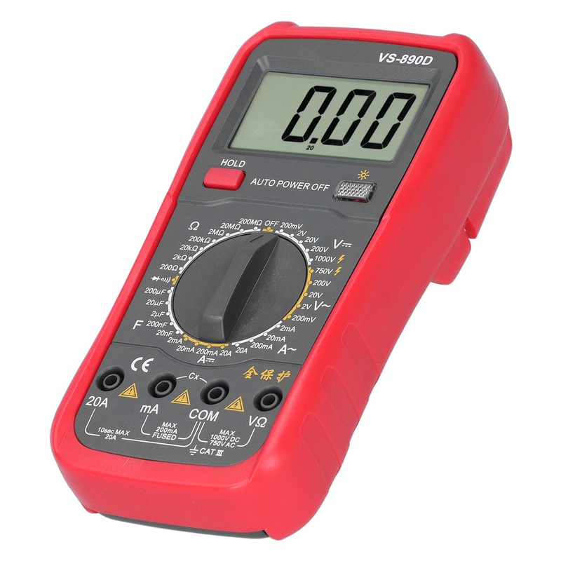 VS-890D Digital Multimeter AC DC Voltage Current Resistance Tester with
