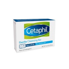 Cetaphil 4.5-oz. Gentle Cleansing Bar for Dry Sensitive Skin, Pack of 6 1.8lb Six 4.5-oz. bars contain in one package