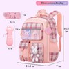Cute Girls Backpack, Rabbit Bag 16.5 Inch Elementary Bag with