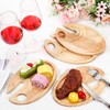 SiliFine 6 Pcs Wine Appetizer Plates with Wine Glass Holder