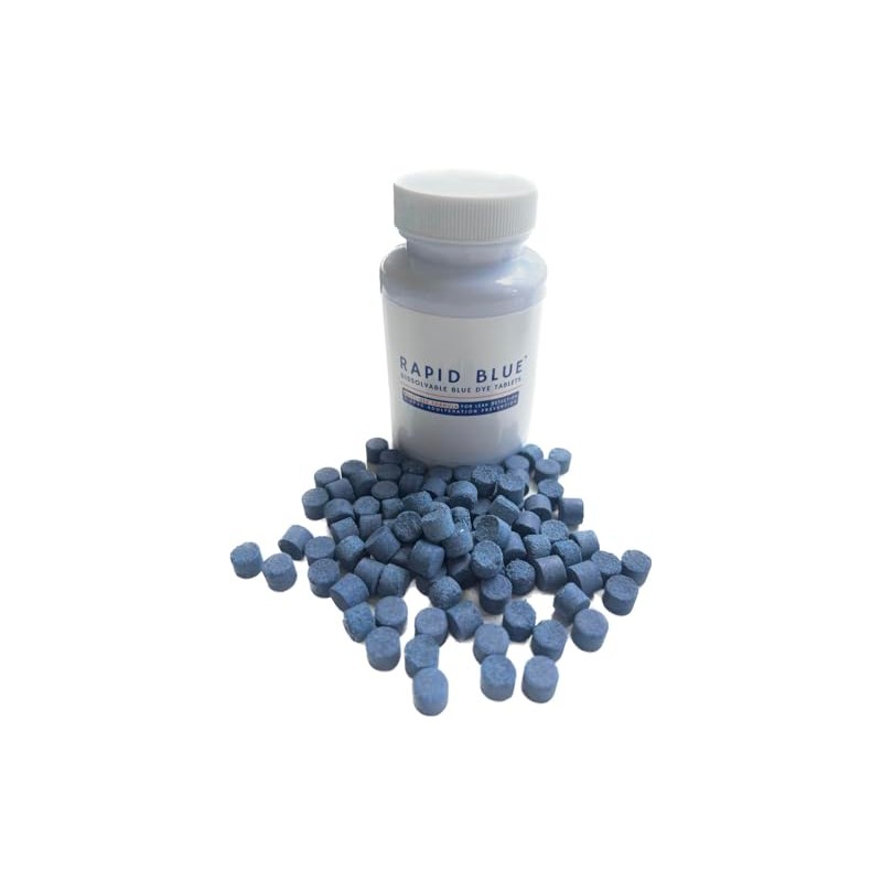Rapid Blue Dissolvable Blue Dye Tablets for Toilet Leak Detection