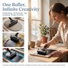 4-Inch Rubber Brayer Roller & 4-Inch Plastic Stamp Making Pressure