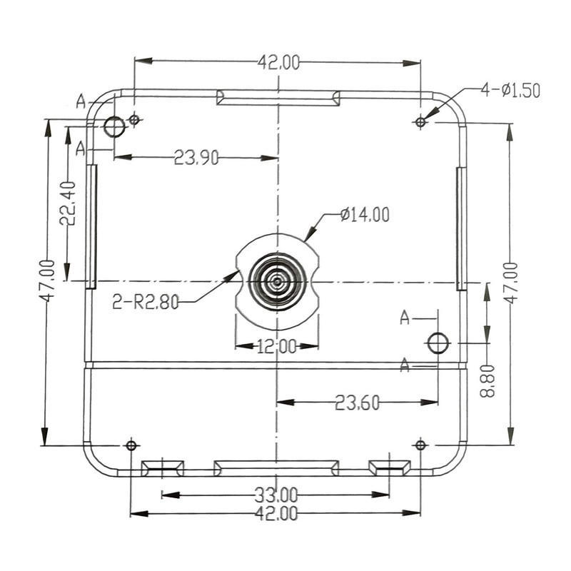 SELVA Quartz Movement Set LP with Hands Sweeping Seconds Specifically