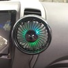 C-Timvasion Heatstroke Prevention, Small, Lightweight, Large Airflow, Car Fan, LED