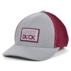 Black Clover Duck Hunter Grey Maroon Adjustable Mesh Hat, gray