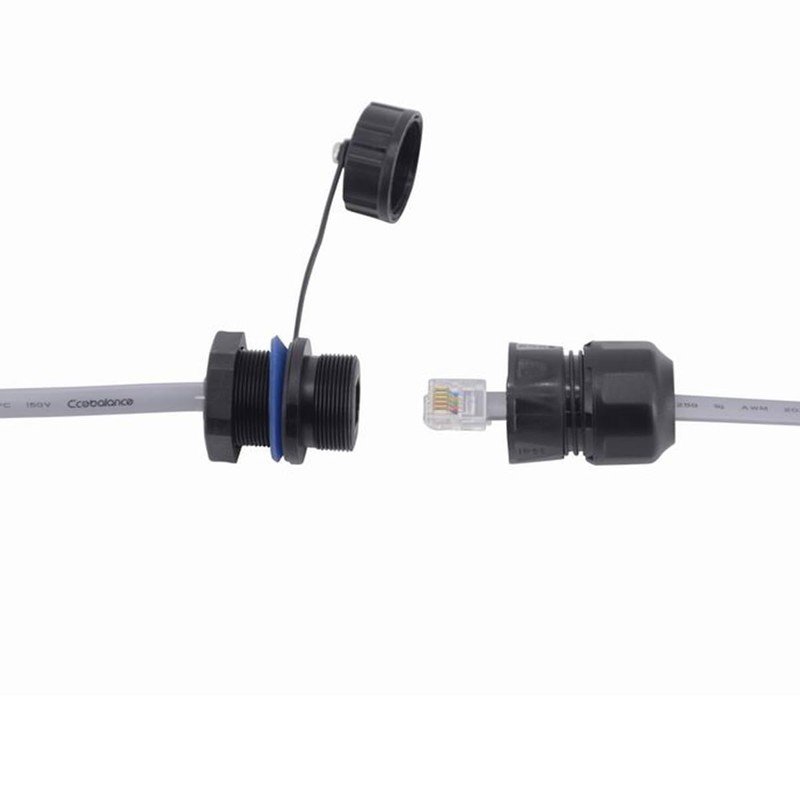 PENGLIN Waterproof RJ11 Coupler(5 Pack) Telephone Line Cable 6P6C Connector,CAT3
