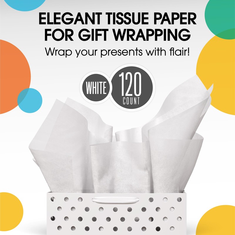 White Tissue Paper For Gift Bags, White Tissue Paper Bulk