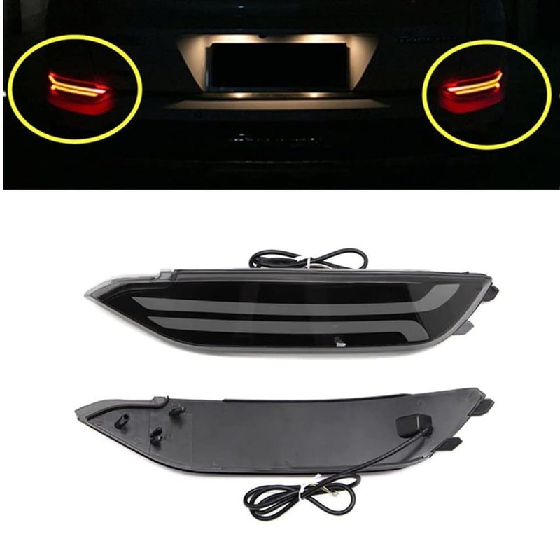 ECAHAYAKU Led Rear Bumper Reflectors Lights Compatible With 2015 2016