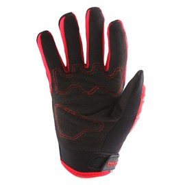 1Storm Youth Motocross Gloves Motorcycle BMX MX ATV Dirt Bike Bicycle Skeleton Cycling Kids Gloves Red