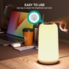 ROOTRO Touch Bedside Table Lamp, [Sleek Design & RGB Mode]