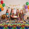 LSJDEER 4 Pack Rainbow Cheetah Party Tablecloth - Rainbow Leopard