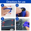 3 Pieces Car Window Breaker Emergency Keychain, 2-in-1 Seatbelt Cutter