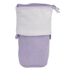 Pencil Case Stand Up Pen Holder Cute Telescopic Pen Case Portable Makeup Bag for School Students Office Women TeensPurple