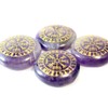 Pocket Stone Amethyst Helmet of Fear Viking Compass Aegishjalm Futhark