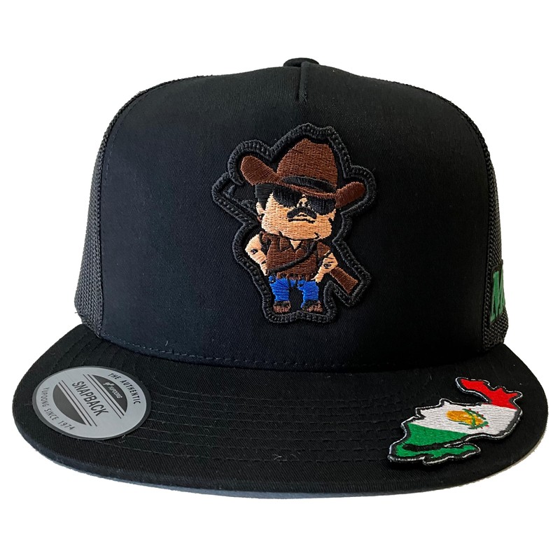 Mexico EL Mayo ZAMBADA CON EL Rifle 3 Logos Hat