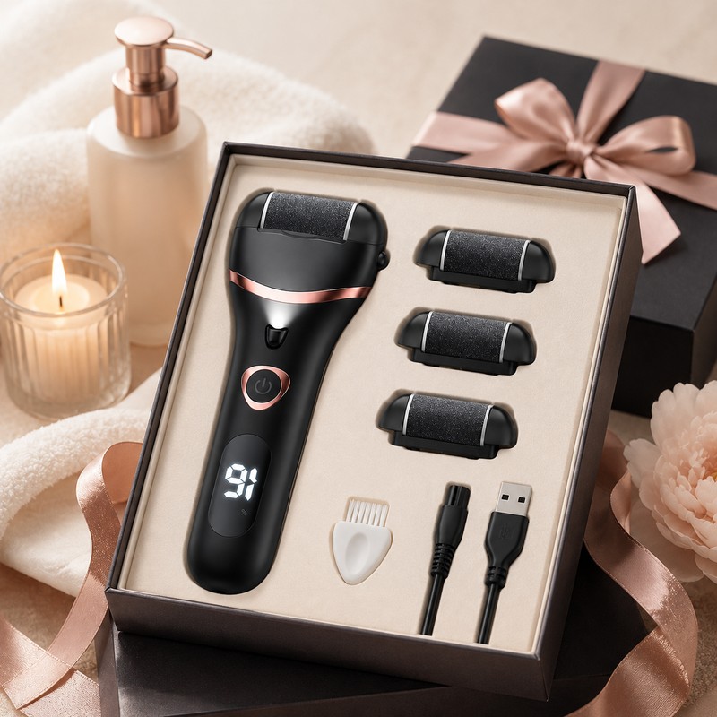 Electric Callus Remover for At-Home Pedicure – 2-Speed Rechargeable Foot