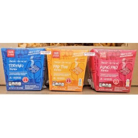 Fusia Heat & Eat Teriyaki Ramen, Pad Thai Ramen, Kung Pao Ramen 8.11oz (3 Boxes)