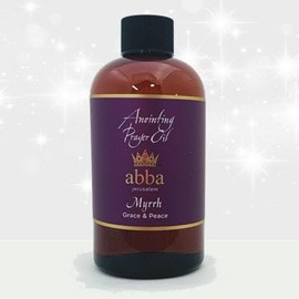 Generic ABBA Oil Myrrh 8oz Bottle ANOINTING Oil in Gift Box - ABBA Jerusalem, Clear