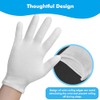 4 pares de guantes blancos, guantes de algodón transpirables para