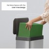SIMPLI-MAGIC 50 Liter Soft-Close, Smudge Resistant Trash Can with Foot
