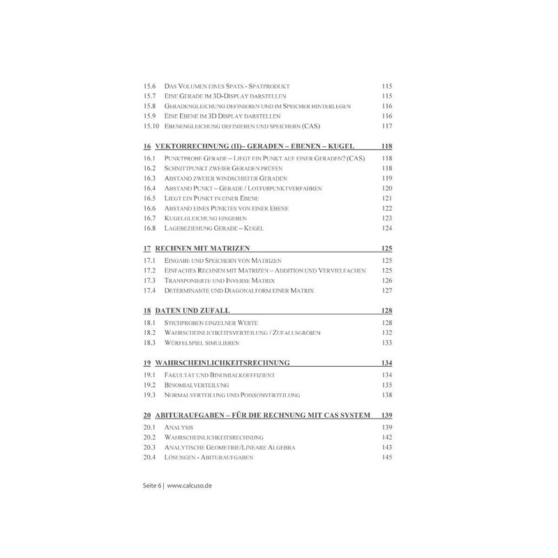 CALCUSO TI-Nspire CX II-T & II-T CAS Graphing Calculator Book