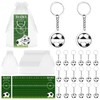 20 Sets Soccer Keychains Team Party Favors Acrylic DIY Name