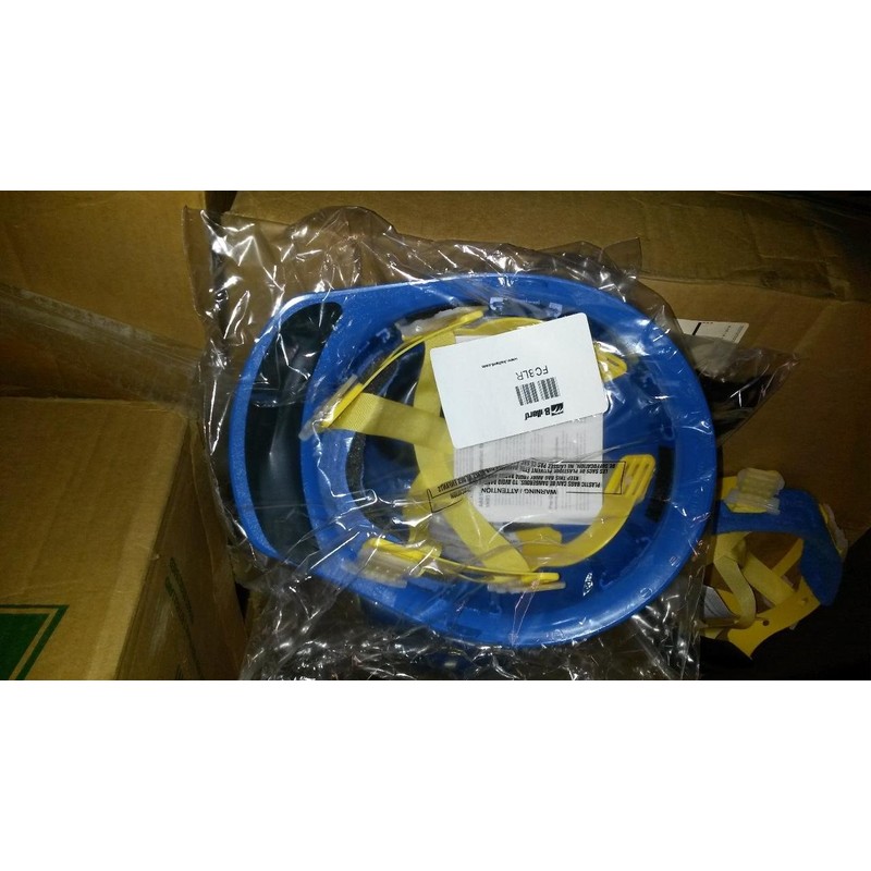 Fire Helmet, Blue, Thermoplastic