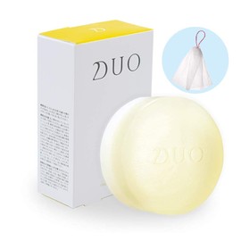 DUO The Repair Bar, 3.5 oz (100 g) with Whisk Net, Soap, Fermented Honey x Natural Silica x Ion Power, For Smooth Skin, Beauty Formulation, Double Layer Type Skin Care